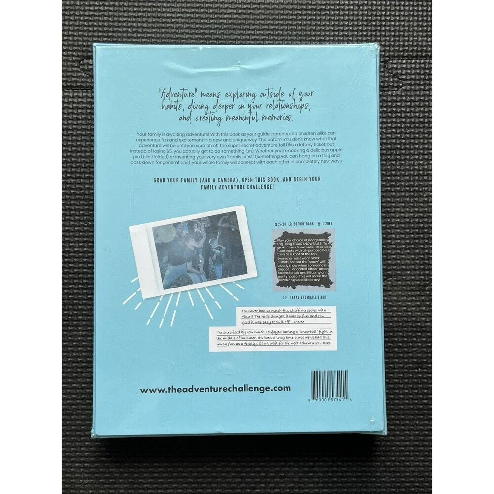The Adventure Challenge Family Edition - Scratch Off Activity Book & Photo Game